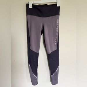 Under Armour Purple compression running or athletic leggings